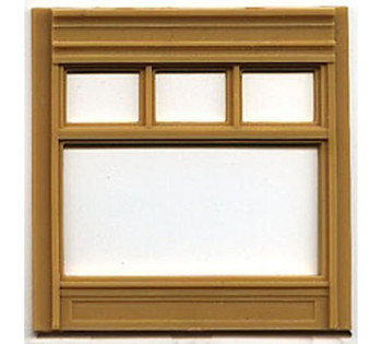 HO DPM Dock Level Rectangle Window (4) – Modularer Bausatz Für Modellbau-Gebäude, Mit Fenstern & Pilastern