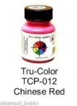 Tru-Color Paint 12 CHINESE RED 1OZ