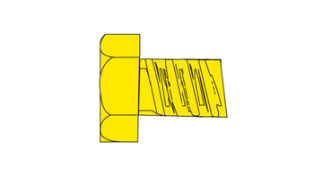 Woodland Scenics H873 Hex Head Screws 2-56 1/8 (5)