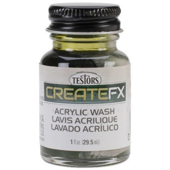 Createfx Acrylic Wash 1oz-Olive Green