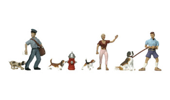 Woodland Scenics A1827 HO Scale People & Pets (3)