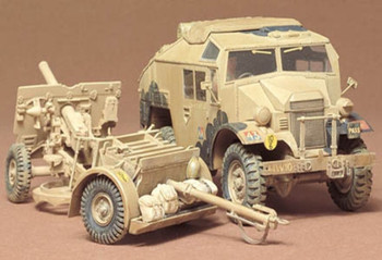 Tamiya 35044 1/35 Scale British 25 PNDR Gun/Quad Kit