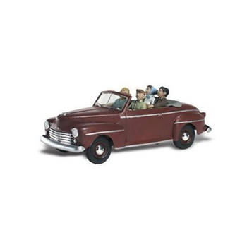 Sunday Drive 1940's Ford Convertible w/Figures N Scale Woodland