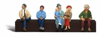 Woodland Scenics HO Scale Scenic Accents Figures/People Set Passengers (5)