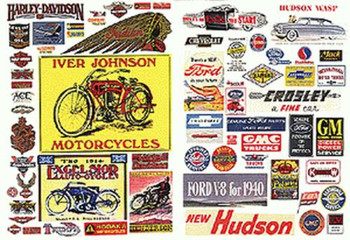 JL Innovative 204 HO Motorcycle And Auto Posters And Signs 1900's To 1960's