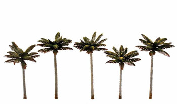 Woodland Scenics TR3597 3" - 3 3/4" Palm Trees (5)