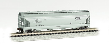 Bachmann 17557 N Scale CSX #256436 - ACF 56' 4-BAY CENTER FLOW HOPPER