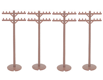 Bachmann 42102 HO Scale Telepne Poles (12 pcs)