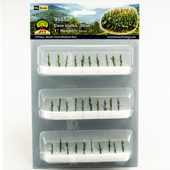 JTT Scenery 95552 CORN STALKS 1" tall HO-scale, 30/pk