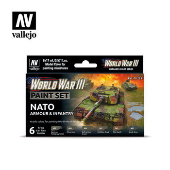 Vallejo 70223 WWIII NATO Armour & Infantry (Set of 6) 17 ml Bottles