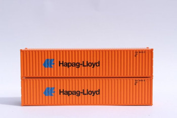 JTC 405325 N HAPAG LlOYD 40' Standard Height Containers (2 PK)