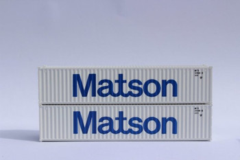 JTC 405310 N MATSON 40' Standard Height Corrugated Side Steel Containers (2 PK)