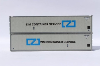 JTC 405664 N ZIM 40' Standard Height (8'6") Smooth-Side Containers (2 PK)