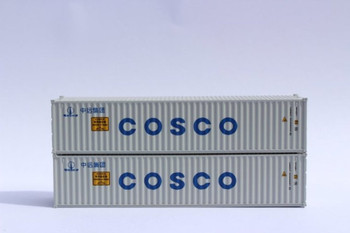 JTC 405312 N COSCO 40' Standard Height Corrugated Side Steel Containers (2 PK)