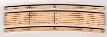 Blair Line LLC 225 O 50"-58" Laser Cut Curved 2-Rail Wood Grade Crossings (2) Blair Line LLC 225 O 50"-58" Laser Cut Curved 2-Rail Wood Grade Crossings (2)