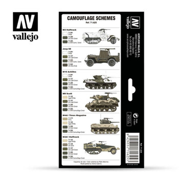 Vallejo 71625 WWII US Army Europe & North Africa 1942-1945 (8 PK)