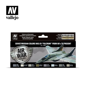 Vallejo 71605 Soviet/Russian colors MiG-29 ?Fulcrum? from 80?s to present (8 PK)