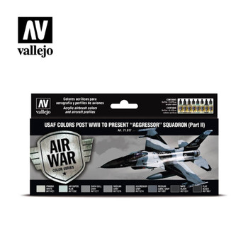 Vallejo 71617 USAF colors post WWII to present ?Aggressor? Squadron (Part II) (8 PK)