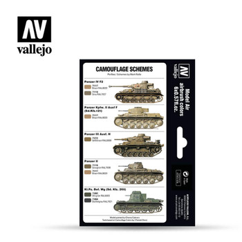 Vallejo 71207 DAK Colors 1941-1944 Set 6 PK)