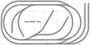 Bachmann E-Z Track Train Layout #006D Train Set HO Scale 4' X 8' DCC Switches