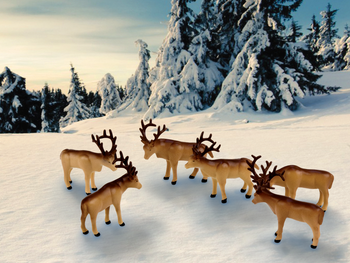 Lionel 24251 O Scale The Polar Express Caribou Animal Pack
