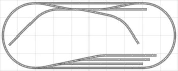 Bachmann E-Z Track Train Layout #041 Train Set HO Scale 4' X 10' Wire Switches