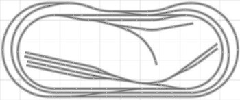 Bachmann E-Z Track Train Layout #034D Train Set HO Scale 5' X 12' DCC Switches