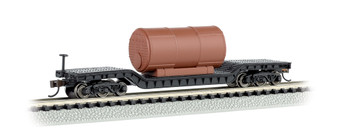 Bachmann 71395 N Scale 52' Center-Depressed Flat Car With Boiler