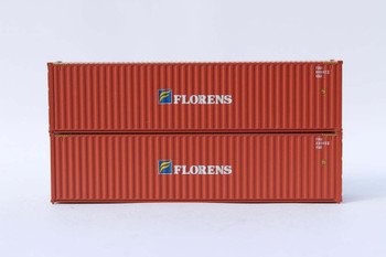 Jacksonville 405025 N Scale Florens 40' High Cube Containers (2)