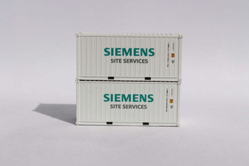 Jacksonville 205438 N Scale "VS" Siemens 20' Std. Height Containers (2)