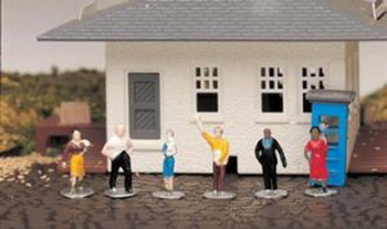 Bachmann Trains 42332 HO Scale Standing People Figures (6)
