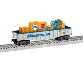 Lionel 2128030 O Scale Monsters Inc Chasing Gondola