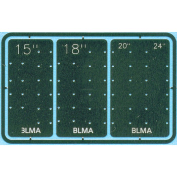 BLMA 57 N Scale Grab Iron Drill Templates (4 Sizes)