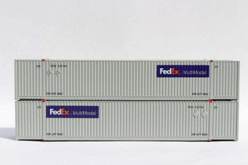 Jacksonville 537023 N Scale FedEx 53' High Cube Containers Multimodal Set #1 (2)