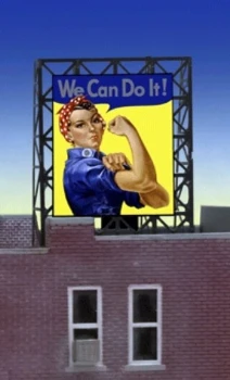 Miller Engineering 339110 N/Z Scale We Can Do It! Billboard