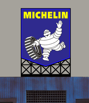 Miller Engineering 883901 O Scale Michelin Billboard