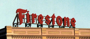 Blair Line 2514 HO/S/O Scale Laser-Cut Firestone Billboard Kit