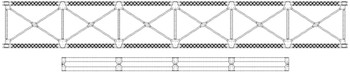 Central Valley Model Works 1816 N Scale 150 Foot Truss Floor