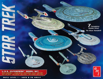 AMT Models 954 '1:2500 Scale Star Trek U.S.S. Enterprise Box Set Snap Model Kit