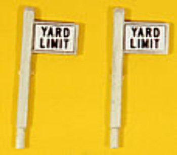 JL Innovative Design 848 HO Scale Custom Right of Way Signs Yard Limit