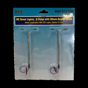 Rock Island Hobby 012100 HO Scale Double Poles 2 Elbow Arms