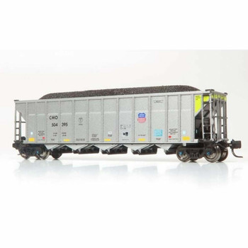 Rapido 538028A N Union Pacific UP/CMO AutoFlood III RD Coal Hopper Single Car