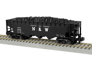 Lionel 2219314 S Scale Norfolk & Western 3 Bay Hopper #100042