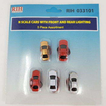 Rock Island Hobby RIH033101 N Scale Autos With Front and Rear Lights