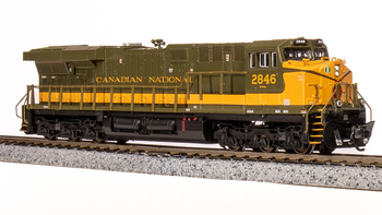 Broadway 7307 N CN GE ES44AC Green & Gold Fantasy Paint Scheme DCC Sound #2846