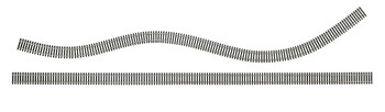 Bachmann 44371 HO Scale 36" Nickel Silver Flex Track (25 Pieces/Box)