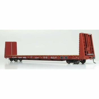 Rapido 147003A HO CN Mineral Brown National Steel Car Bulkhead Flatcar Single