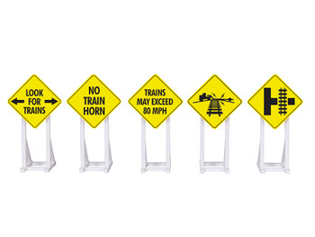 Lionel 2230140 O Scale Railroad Signs 5-Pack