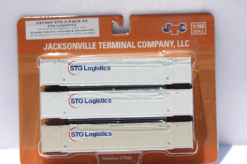 Jacksonville 537104 N STG Logistics Variety Pack w/XPO 53' Containers Set #1 (3)
