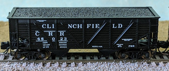 Bluford 63140 N Clinchfield CRR 2-Bay War Emergency Composite Hopper #48023